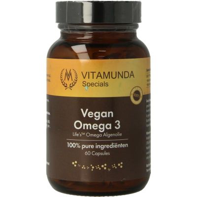 Vitamunda Omega 3 vegan Vitamunda Omega 3 vegan 60 capsules - Vetzuren