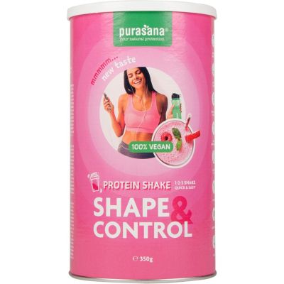 Purasana Shape & control protein shake aardbei/framboos