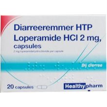 Foto van Healthypharm Loperamide 2 mg diarreeremmer