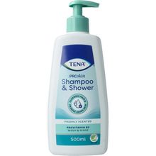 Foto van TENA Shampoo & Shower 500 ml