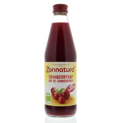 Zonnatura Cranberrysap puur bio