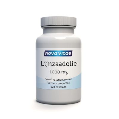 Nova Vitae Lijnzaadolie 1000 mg puur (flaxseed oil)