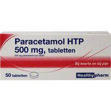 Foto van Healthypharm Paracetamol 500 mg