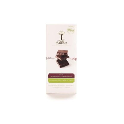 Choco stevia tablet puur bosbes 85 gram - Snoepgoed suikervrij