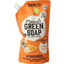 Foto van Marcel's GR Soap Afwasmiddel sinaasappel & Jasmijn navulling
