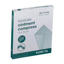 Foto van Klinion Klinitulle zalfkompres 10 x 10