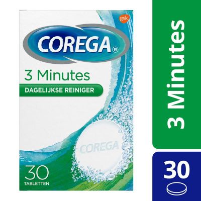 Corega Tabletten 3 minuten