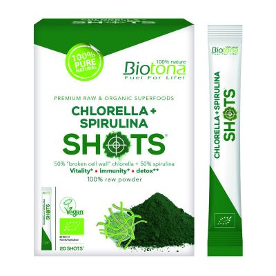 Biotona Chlorella spirulina shots 2.2 gram bio