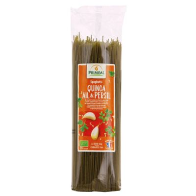 Primeal Organic spaghetti tarwe quinoa knoflook peterselie