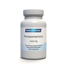 Foto van Nova Vitae Pompoenpit olie 1000mg