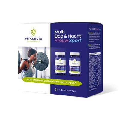 Vitakruid Multi dag & nacht vrouw sport 2 x 30