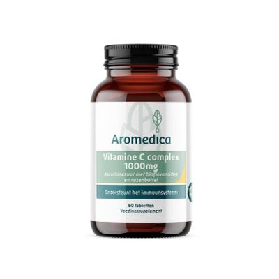 Aromedica Vitamine C complex 1000mg met bioflavonoiden Foto van Aromedica Vitamine C complex 1000mg met bioflavonoiden