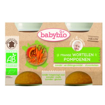 Babybio Groenten wortel pompoen 130 gram