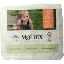 Foto van Moltex Pure & nature babyluiers midi