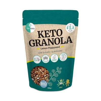 Go-Keto Granola lemon poppyseed