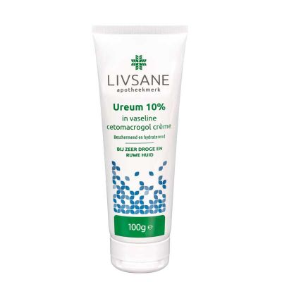 Livsane Ureum 10% in vaseline cetomacrogol creme