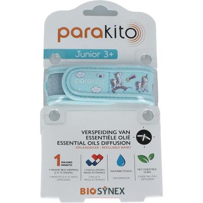 Parakito Anti mug armband junior eenhoorn 1 stuks - Insectenbeten