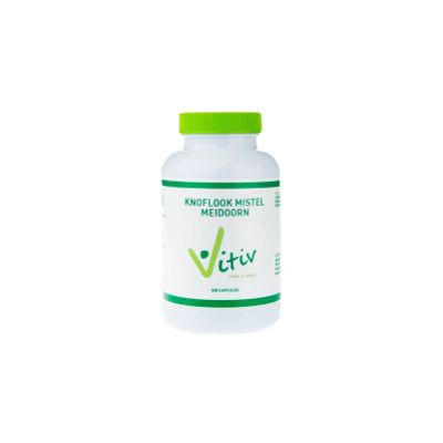 Vitiv Knoflook mistel meidoorn 400 capsules - Fytotherapie