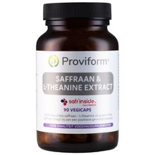 Foto van Proviform Saffraan 30mg active & theanine extract