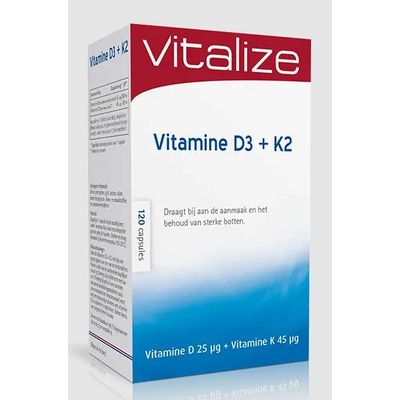 Vitalize Vitamine D3 & K2 Foto van Vitalize Vitamine D3 & K2