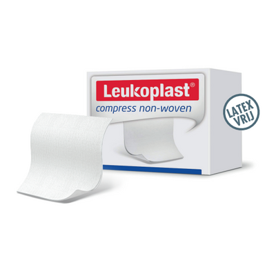 Leukoplast Compres non-woven steriel st 10x10cm (voorheen Cutisoft) Foto van Leukoplast Compres non-woven steriel st 10x10cm (voorheen Cutisoft)