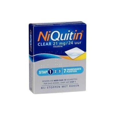 Niquitin Stap clear 21 mg/24 uur