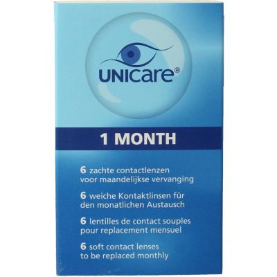 Unicare Maandlenzen +2.50 6 stuks - Bij lezen en schrijven