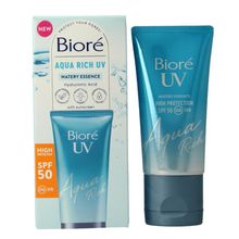 Foto van Biore Aqua moisturiser rich weightless SPF50 UV