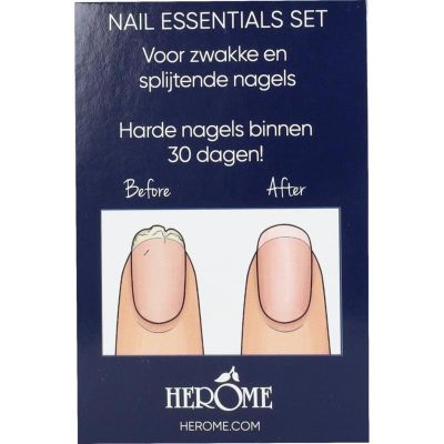 Herome Essentials set voor zwakken en splijtende nagels Herome Essentials set voor zwakken en splijtende nagels 1 set - Handverzorging