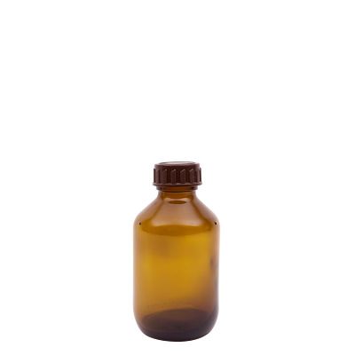 Medicijnfles gedopt bruin 150 ml 28 mm 20 stuks - 