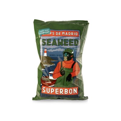 Superbon Chips met zeewier zonder toegevoegd zout 125 gram - Voeding