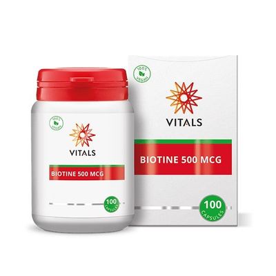 Vitals Biotine 500 mcg 100 capsules - Overige vitaminen/mineralen