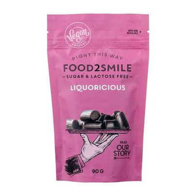 Food2Smile Liquoricious suikervrij glutenvrij lactosevrij