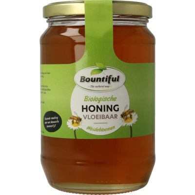 Bountiful Honing weidenbloemen vloeibaar bio 900 gram - Honing
