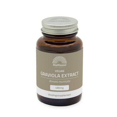 Mattisson Vegan graviola extract 480mg 60 Vegetarische capsules - Overige vitaminen/mineralen