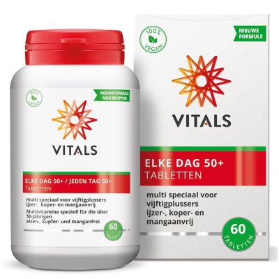 Vitals Elke dag 50+ 60 tabletten - Vitamine multi