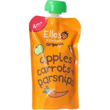 Foto van Ella's Kitchen Apples carrots & parsnips 4+ maanden knijpzakje