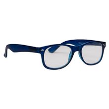 Melleson Eyewear Leesbril wayfarer mat blauw +1.50 Foto van Melleson Eyewear Leesbril wayfarer mat blauw +1.50