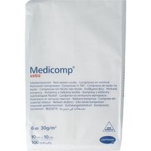 Foto van Medicomp extra 10 x 10cm 6 laags niet steriel