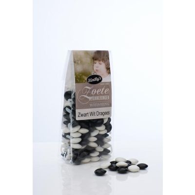 Zwart wit dragee zoete herinneringen 170 gram - Snoep en chocola