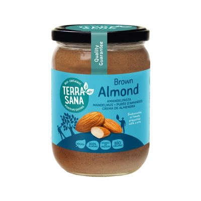 Terrasana Amandelpasta zonder zout Terrasana Amandelpasta zonder zout 500 gram - Beleg