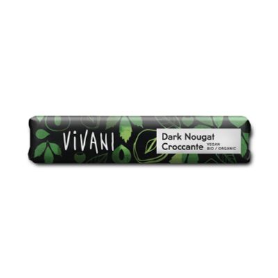 Vivani Chocolate To Go dark nougat croccante vegan