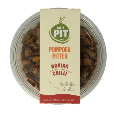 Met Pit Pompoenpitten honing chili 150 gram - Zoutjes/chips
