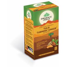 Foto van Organic India Tulsi turmeric ginger thee bio