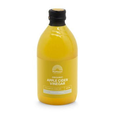 Mattisson Organic apple cider vinegar ginger bio 500 Milliliter - Overig reform/levensmiddelen