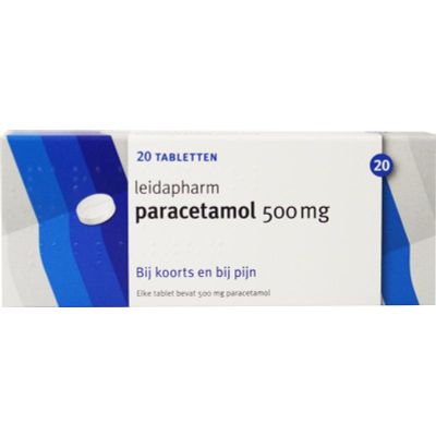 Paracetamol 500 mg Paracetamol 500 mg 20 tabletten - Pijnstillers
