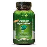 Irwin Naturals Living green liquid gel multi for men