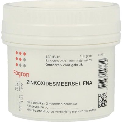 Fagron Zinkoxidesmeersel FNA 100 gram - Overig lichaam