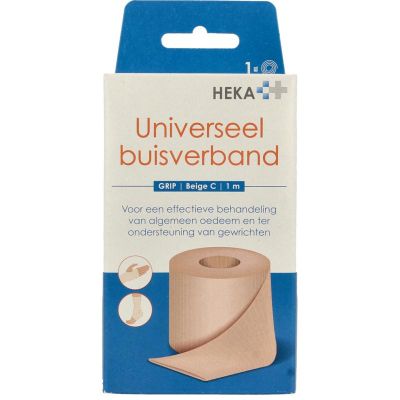 Hekagrip compress beige C 1 meter 1 stuks - Buisverband