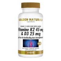 Golden Naturals Vitamine K2 45mcg & D3 25mcg